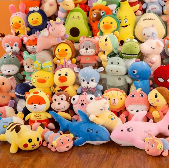 Prix ​​d'usine de gros 7 8 10 pouces PP coton Logo personnalisé jouet en peluche acceptable