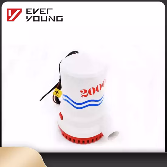Pièces de rechange Pompe de cale pour bateau 1500 gph 12 V Pompe marine submersible pour accessoires de bateau portables Pompe à eau de bateau électrique à faible bruit