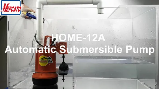 Petite pompe à eau submersible en plastique portable avec interrupteur à flotteur pour arrosage de jardin paysager, lavage de voiture, drainage de sous-sol (série Home)